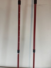Hoover Dam 2-Piece Fitness Walking Poles Red
