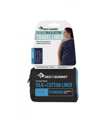 SEA TO SUMMIT SILK / COTTON TRAVEL LINER SLEEPING BAG LINER LIGHT WEIGHT COMPACT