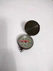 Fox Knives Bussola Compass 2″ Diameter Olive green Plastic Folding Case