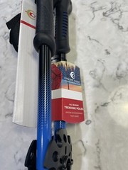 Hiking Poles Walking Sticks All Season Adjustable Crescent Moon Trekking blue