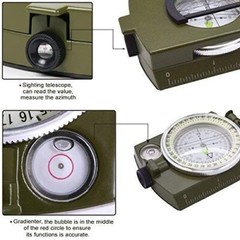 Professional High Accuracy Metal Waterproof Military Compass for Directions Gift