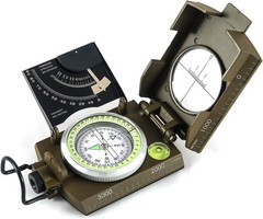 Waterproof Military Compass with Inclinometer for Outdoor Adventures