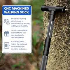 aiGear G2 Tactical Hiking Stick 5 Section Heavy Duty