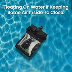 Waterproof Car Key FOB Case Floating Wallet Pouch for Remote Key ID Black