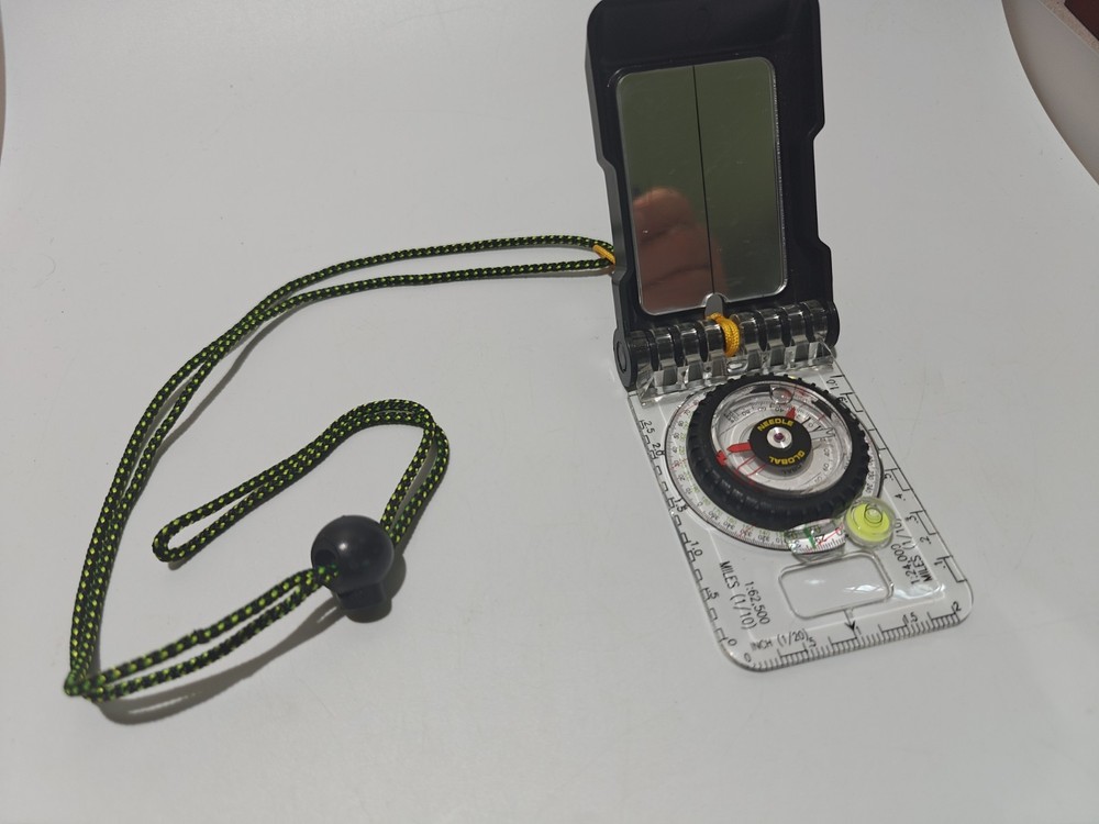 Brunton TruArc15 F-TRUARC15-DMIL-K-GL Compass Rare Earth Magnet, Glow, Mirrored