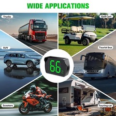 Velocimetro digital GPS para auto MPH HUD universal con pantalla LED grande