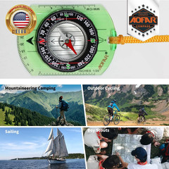 Orienteering Compass AF-362 for Hiking and Navigation, Professional Field Compas