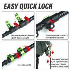 Premium Nordic Walking Poles: Telescopic Alpenstock – Lightweight , Comfort Grip