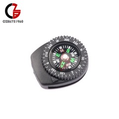 2PCS Mini Clear Liquid-filled Button Compass Clip on band Outdoor Molle Backpack