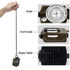 Professional High Accuracy Metal Waterproof Military Compass for Directions Gift