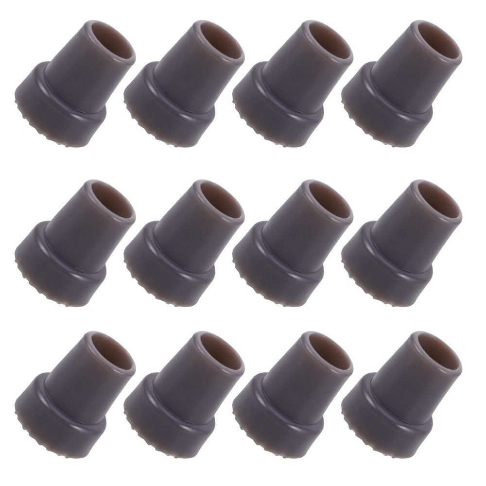 12 Pcs Crutch Feet Caps Rubber Tips for Crutches Cane Replacement