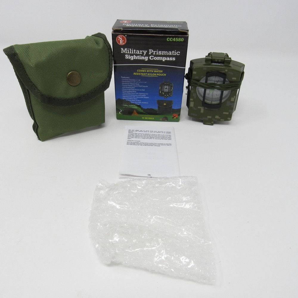 Military Prismatic Sighting Compass in Camouflage Model CC4580
