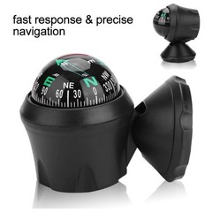 Car Ball, Black Mini Adjustable Ball Night Vision for Boat/Marine Boat/Truck/