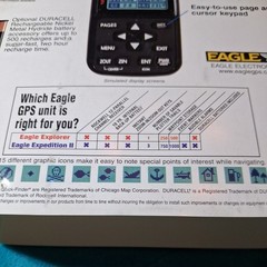 Eagle Expedition II V3 GPS Mapping Unit 12 Channel Sat Receiver