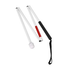Aluminum Alloy Blind Cane Walking Stick Durable Foldable Anti-slip Grip 50 inch