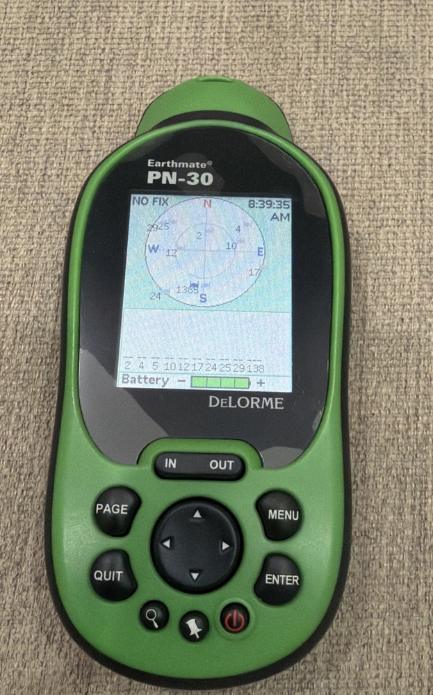 DeLorme Earthmate PN-30 GPS Green Working