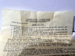 Vintage Lensatic Engineers Compass Japan With Original Box Pouch Instructions