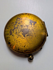 2″ Antique Brass Pocket Compass With Locking Made in France