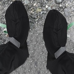 Waterproof Leg Gaiters with Reflective Strips for Shoe and Foot Protection