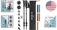 Durable Aluminum Trekking Poles – Adjustable, Comfortable, and All-Terrain