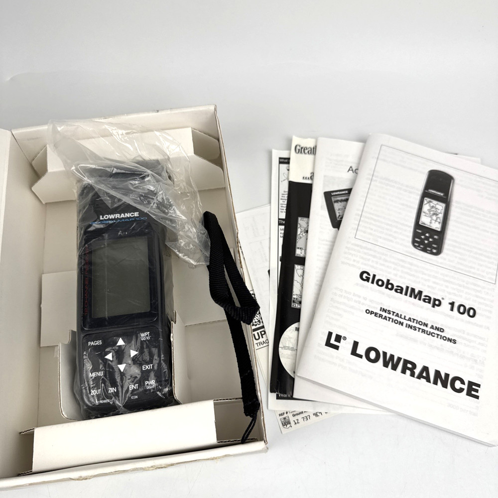 Lowrance GlobalMap 100 Handheld GPS Global Positioning System New Open Box