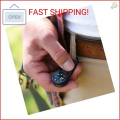 Coghlan’s Carabiner Compass with Liquid-Filled Design, Luminous Directional Mark