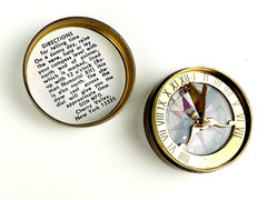 Vintage Son Mfg. Co. New York USA Brass Cased Navigational ‘SUN’ Pocket Compass
