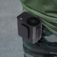 Waist Fan Portable Flashlight Digital Display and 4 Speed Adjustable Wind