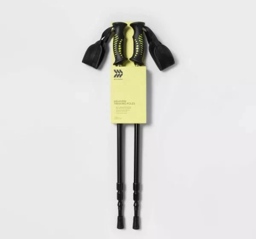 New X2 Adjustable Unisex Aluminum Trekking Hiking Walking Support Comfort Poles