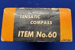 Vintage Broadway Japan Lensatic Compass w/ Box Instructions Pouch Bloomingdale’s