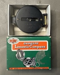 Vintage W.F.S Engineers’ Lensatic Compass For Scouts Hunters Fisherman Campers