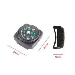 4x Mini Removable Watch Compass For Outdoor Camping Hiking Travel Survival Tools