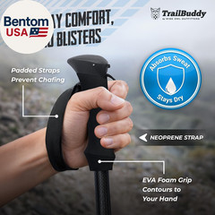 3K Carbon Fiber Hiking Poles – Collapsible Lightweight Trekking Poles for Hiking