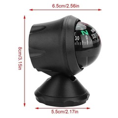 Share Compass for Car with Bottom Stick Car Compass Ball,Adjustible and Night Vi