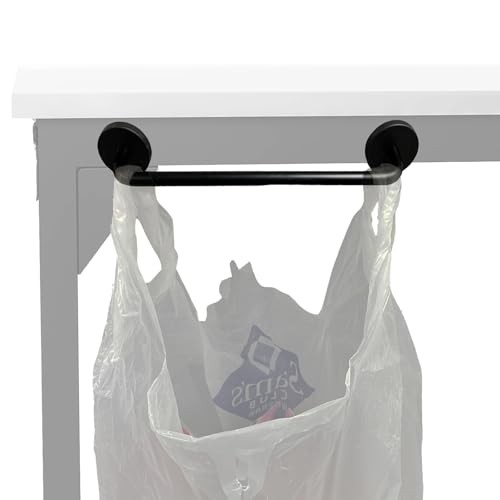 AUXPhome Under the Table Plastic Trash Bag Holder for Desk, Magnetic Grocery