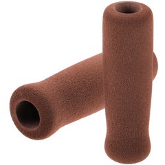 2Pcs Durable Brown Sponge Nonslip Hand Grips for Walking Cane and Crutch Handles