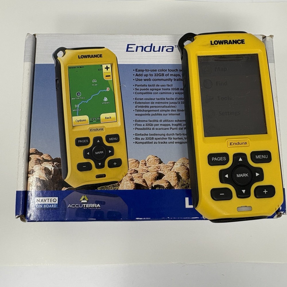 Lowrance Endura Out&Back Handheld Outdoor GPS Navigator Tested w/ Box
