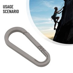 Keychain Carabiner Lightweight Alloy for Outdoor Backpack Hanging Buckle