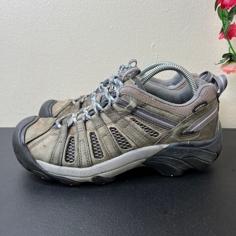 Keen Voyager Women’s Hiking Shoes Size 9 Brown Waterproof Leather Trail Outdoor