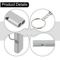 Small but Mighty 120dB Aluminium Alloy SOS Whistle for Outdoor Adventures