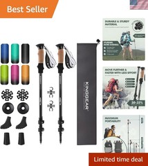 Nordic Walking Stick, TP1 Hiking Poles Retractable Lightweight 7075 Aluminum,…