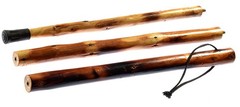55″ Wood Detachable Walking/ Hiking Stick with 3 Detachable Sections, Metal Tip