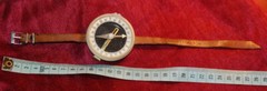HAND COMPASS VINTAGE SOVIET ORIGINAL WITH LEATHER STRAP/WRISTLE 60’s