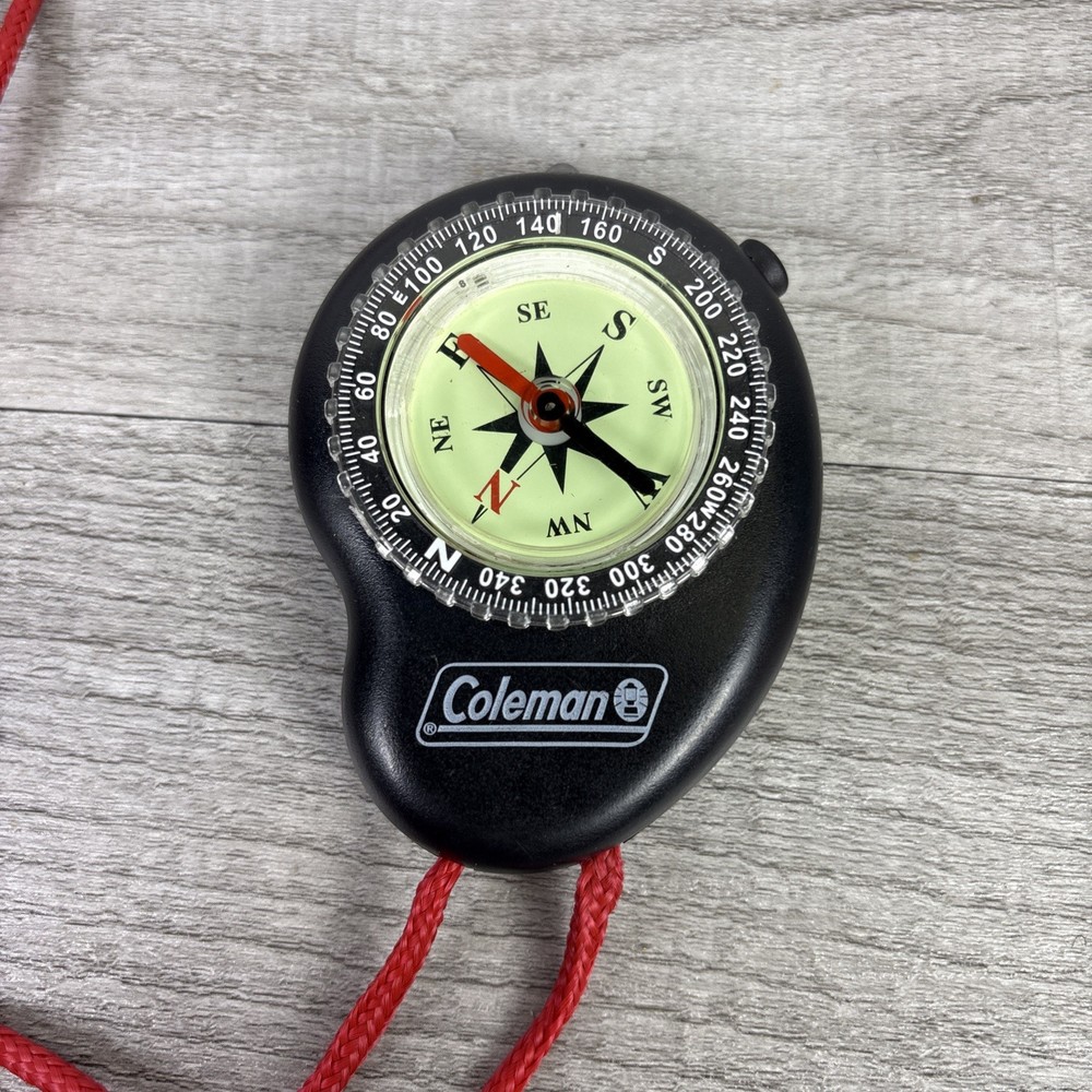 Coleman Handheld Compass w/ Lanyard | Camping Hiking Survival Navigation