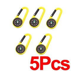 Outdoor Compass Carabiner Camping Keychain Mountain Buckle