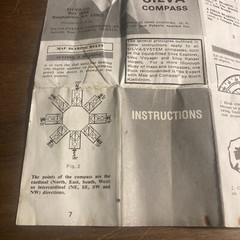 Vintage Silva Ranger Model Compass Instruction Manual Pamphlet