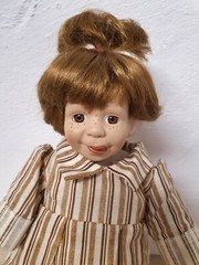 Artist doll, porcelain doll, 28 cm, collector’s item, rarity, vintage, antique