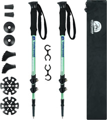 Trekking Poles Collapsible Hiking Poles – 2 Pack Adjustable Aluminum Hiking Stic