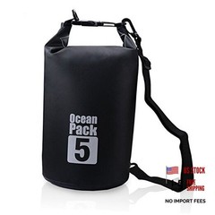 Dry Sack/Floating Waterproof Bag 2L//10L/20L/30L for Boating, 5L Black