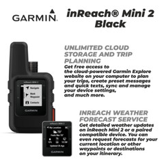 Garmin inReach Mini 2 Satellite Communicator Black with Power Pack Bundle
